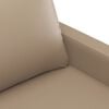 vidaXL 2-Seater Sofa Cappuccino 120 cm Faux Leather