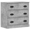 vidaXL Sideboards 3 pcs Concrete Grey Engineered Wood
