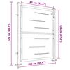 vidaXL Garden Gate 100x120 cm Stainless Steel
