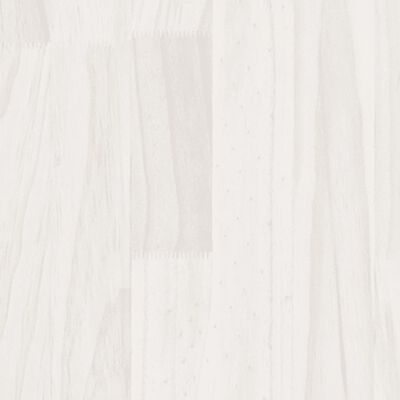vidaXL 2-Tier Book Cabinet White 100x30x70 cm Solid Pine Wood
