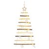 vidaXL Christmas Tree with 30 LEDs Natural 90 cm Solid Ash Wood