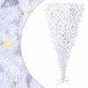 vidaXL Artificial Christmas Tree with Stand White 210 cm PVC and Steel
