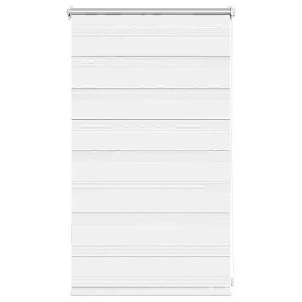vidaXL Zebra blind 50.9x100 cm Fabric Width 46.7 cm white