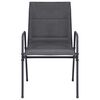 vidaXL 5 Piece Outdoor Dining Set Steel Anthracite