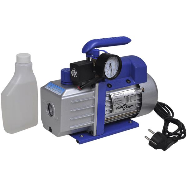 vidaXL Single Stage Vacuum Pump with 4-Way Manifold Gauge Set