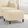 vidaXL Footstool Cream 60x50x41 cm Fabric