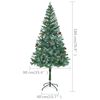 vidaXL Artificial Pre-lit Christmas Tree with Ball Set&Pinecones 180 cm