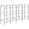 vidaXL Storage Shelf for 12 Crates Silver 190x33x116 cm Steel