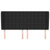 vidaXL Headboard with Ears Black 163 cm Faux Leather