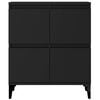 vidaXL Sideboards 2 pcs Black 60x35x70 cm Engineered Wood