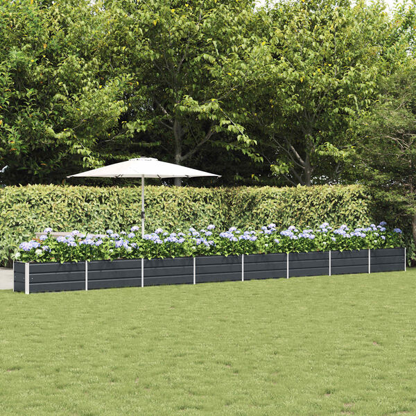 vidaXL Planter Anthracite 770 x 50 x 45 cm Galvanised Steel