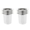 vidaXL Gastronorm Containers 8 pcs GN 1/6 200 mm Stainless Steel