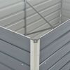 vidaXL Raised Garden Bed 160x80x77 cm Galvanised Steel Grey