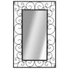 vidaXL Wall Mirror Rectangular 50x80 cm Black