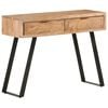 vidaXL Console Table 100x35x76 cm Solid Acacia Wood with Live Edges