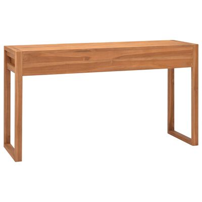 vidaXL Desk with 2 Drawers 120x40x75 cm Solid Wood Teak