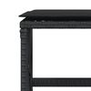 vidaXL 9 Piece Garden Dining Set with Cushions Black Poly Rattan