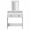 vidaXL Dressing Table White 79 x 41 x 140 cm Engineered Wood