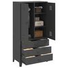 vidaXL Industrial Wardrobe Anthracite 90x50x180 cm Metal