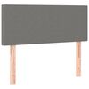 vidaXL LED Headboard Dark Grey 100 cm Fabric