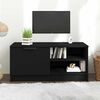 vidaXL TV Cabinet Black 80x35x36,5 cm Engineered Wood