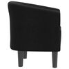 vidaXL Tub Chair Black Fabric