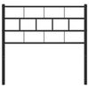 vidaXL Metal Replace Headboard Black 90 cm