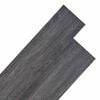 vidaXL Flooring Planks Black and White 5.26 m&sup2; 18 pcs PVC