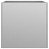 vidaXL Planters 2 pcs Silver 32x30x29 cm Galvanised Steel