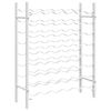 vidaXL Wine Rack for 48 Bottles White Metal