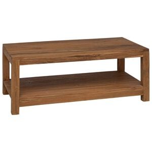 vidaXL Coffee Table Natural 100 x 50 x 40 cm Solid Teak Wood