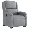 vidaXL Electric Stand up Recliner Chair Light Grey Fabric