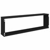 vidaXL Wall Cube Shelf 2 pcs Black 100x15x30 cm Engineered Wood