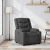 vidaXL Recliner Chair Dark Grey Fabric