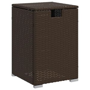 vidaXL Propane Tank Cover Table Brown 40x40x60 cm Poly Rattan