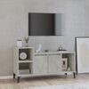 vidaXL TV Cabinet Concrete Grey 100x35x55 cm Engineered Wood