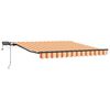 vidaXL Retractable Awning Yellow and Orange 300 x 250 cm