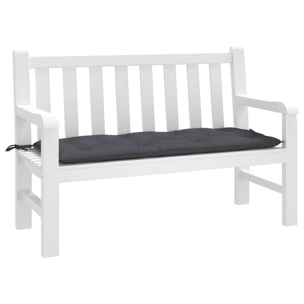vidaXL Garden Bench Cushion Anthracite 120x50x7 cm Oxford Fabric