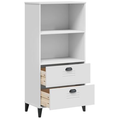 vidaXL Bookcase VIKEN White 60x35x123 cm Engineered Wood