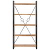 vidaXL 5-Tier Bookcase 90x30x180 cm Solid Acacia Wood