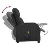 vidaXL Massage Chair Black Faux Leather