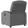 vidaXL Massage Recliner Chair Grey Faux Leather