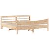 vidaXL Bed Frame with Headboard 180x200 cm Super King Solid Wood Pine