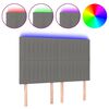 vidaXL LED Headboard Dark Grey 144 cm Fabric