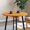 vidaXL Table Top Round Wax Brown Ø80x2.5 cm Solid Wood Pine