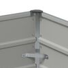 vidaXL Planter Light Grey 100 x 40 x 45 cm Steel