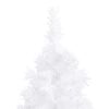 vidaXL Corner Artificial Christmas Tree White 240 cm PVC