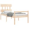 vidaXL Senior Bed without Mattress Single Solid Wood