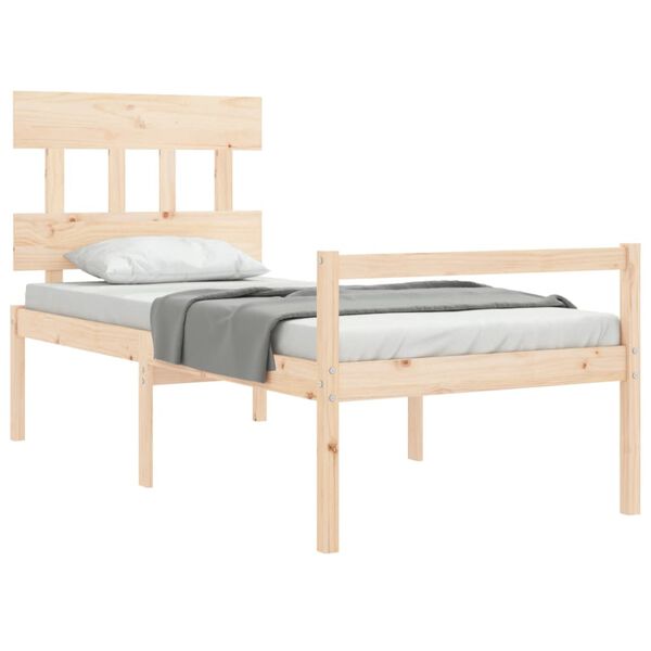 vidaXL Senior Bed without Mattress Single Solid Wood