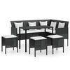 vidaXL Couch Sofa Set | Black